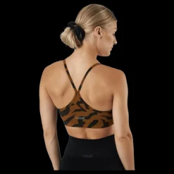 Best Casall Strappy Sports Bra Escape Brown Flerfärgad