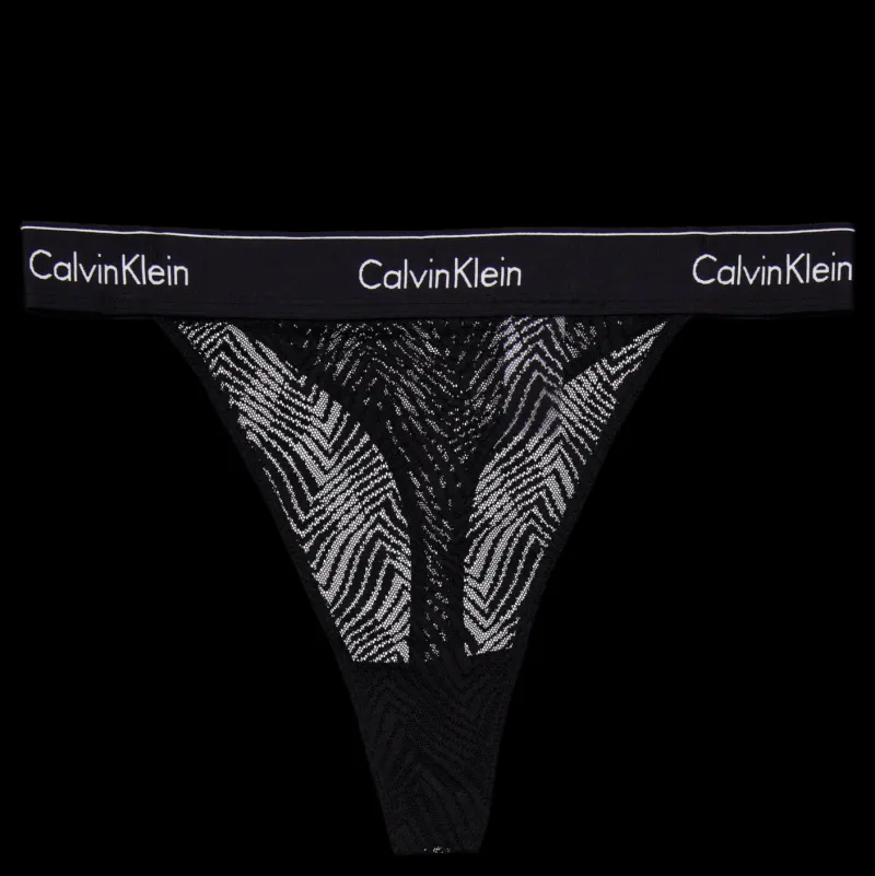 Calvin Klein String Thong Black Svart Best