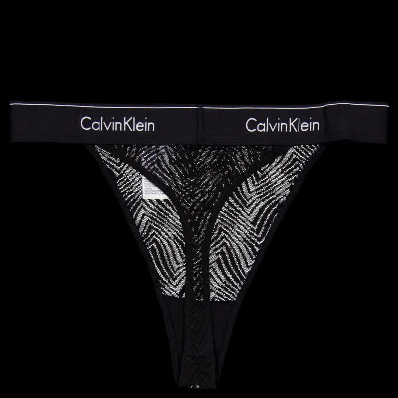 Calvin Klein String Thong Black Svart Best
