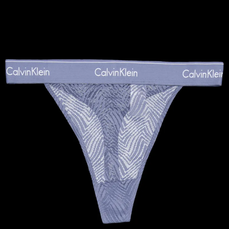 Outlet Calvin Klein String Thong Blue Blå