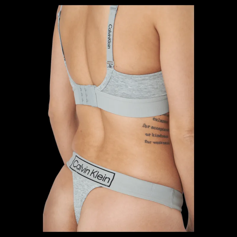 Calvin Klein String Thong Grey Heather Grå Discount