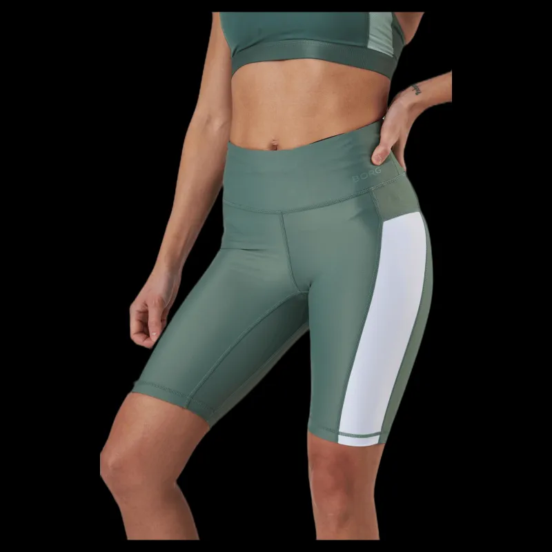 Björn Borg Stripe Bike Shorts Green Grön Hot