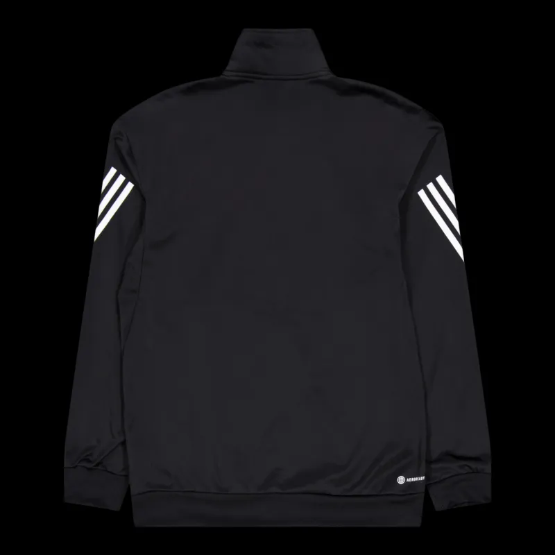 Discount adidas Tennis 3-stripe Knitted Jacket Black Svart