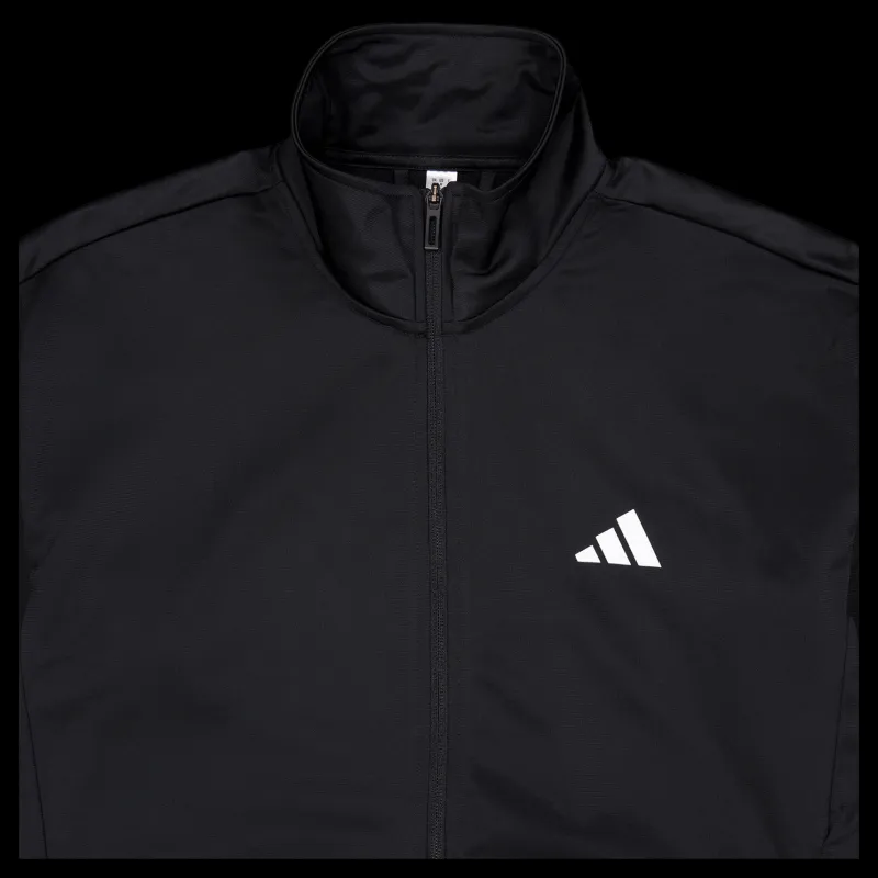 Discount adidas Tennis 3-stripe Knitted Jacket Black Svart