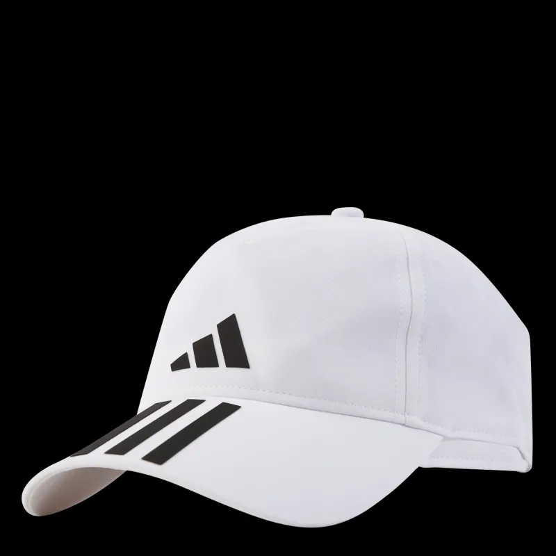 adidas 3-Stripes AEROREADY Running Training Baseball Cap White Vit