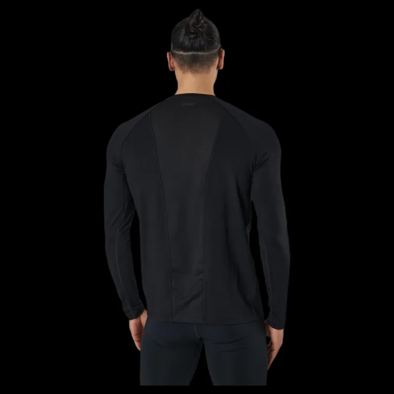 Casall Structured Longsleeve Black Svart Outlet