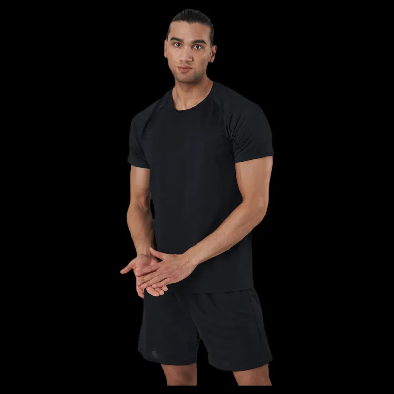 Casall Structured Tee Black Svart Clearance
