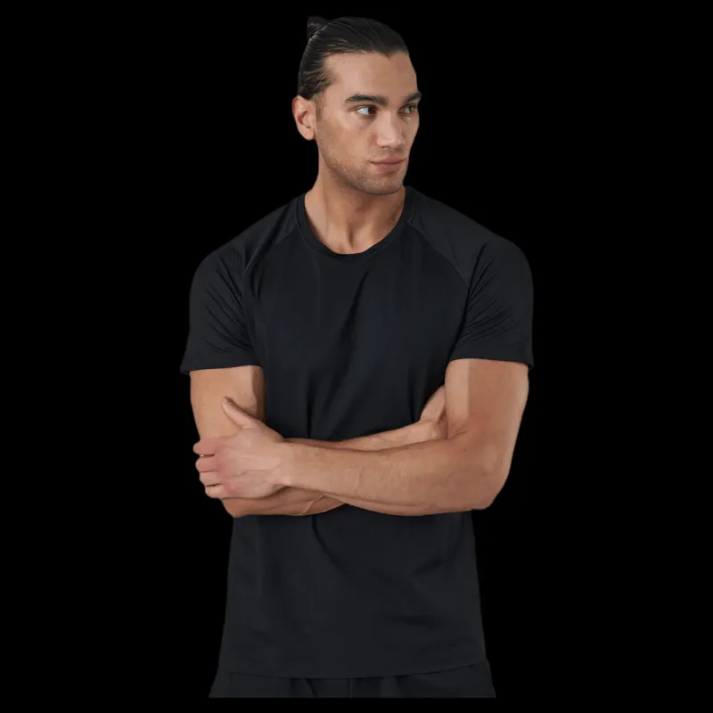 Casall Structured Tee Black Svart Clearance