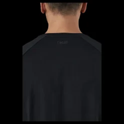 Casall Structured Tee Black Svart Clearance