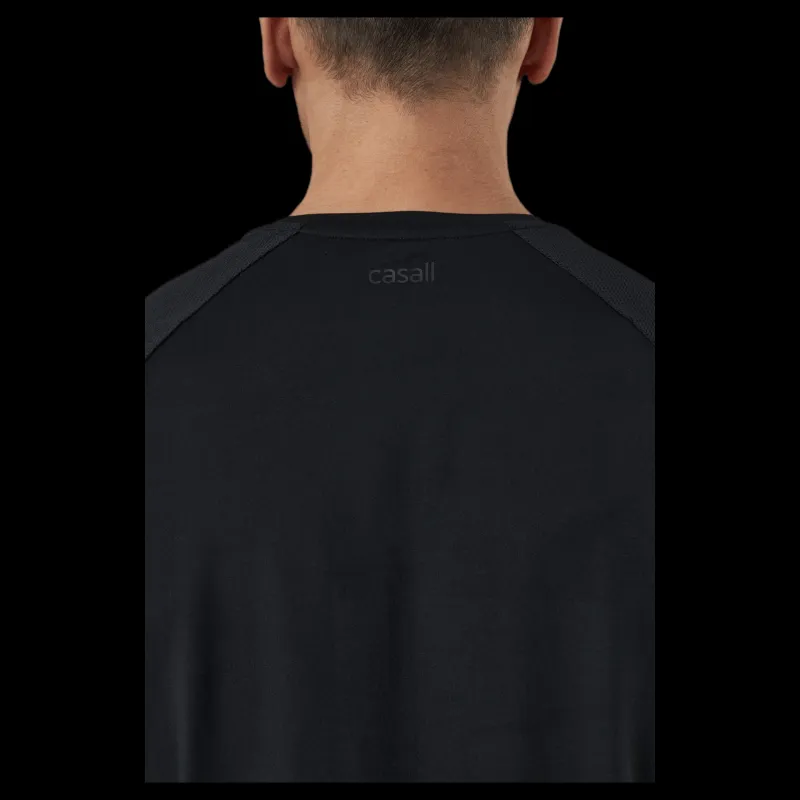 Casall Structured Tee Black Svart Clearance
