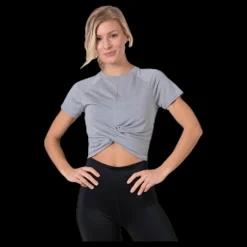 Superdry Studio Cross Tee Grey Grå Outlet