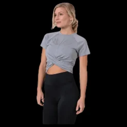 Superdry Studio Cross Tee Grey Grå Outlet