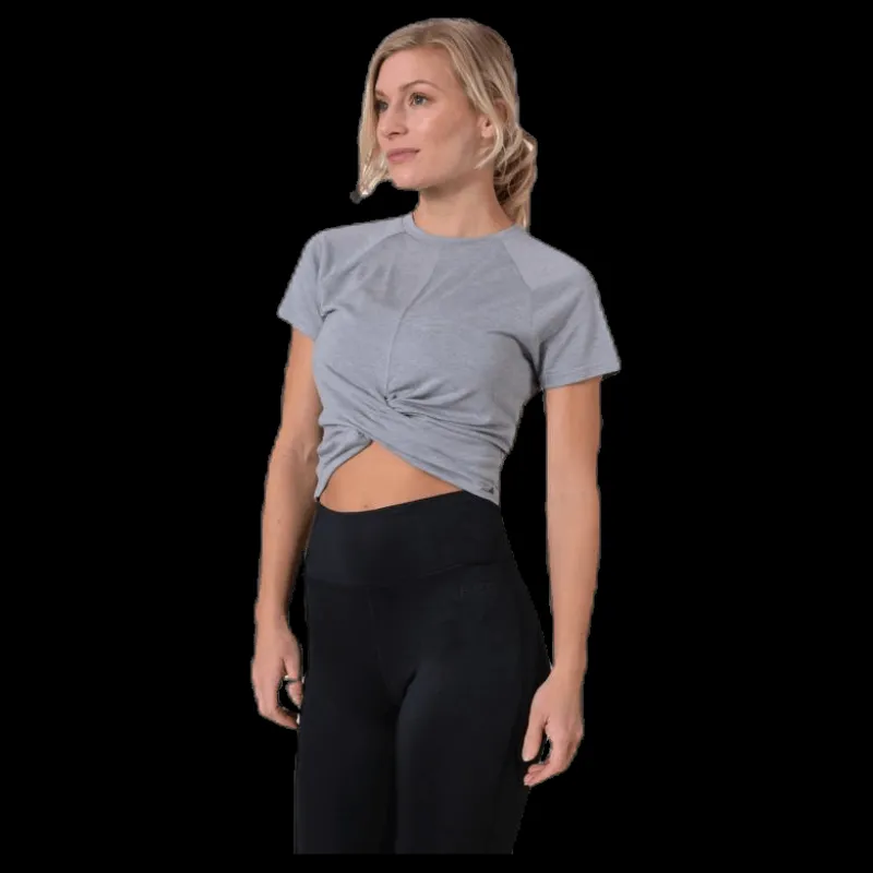 Superdry Studio Cross Tee Grey Grå Outlet