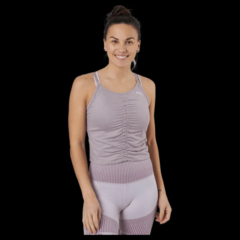 Sale Puma Studio Foundation Ruched Tank Quail Heather Lila