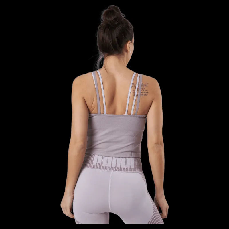 Sale Puma Studio Foundation Ruched Tank Quail Heather Lila