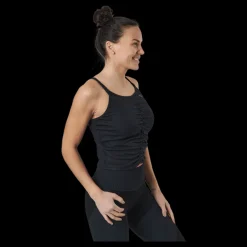 Puma Studio Foundation Ruched Tank Black Svart Clearance
