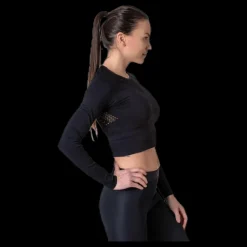 Superdry Studio Seamless Long Sleeve Black Svart