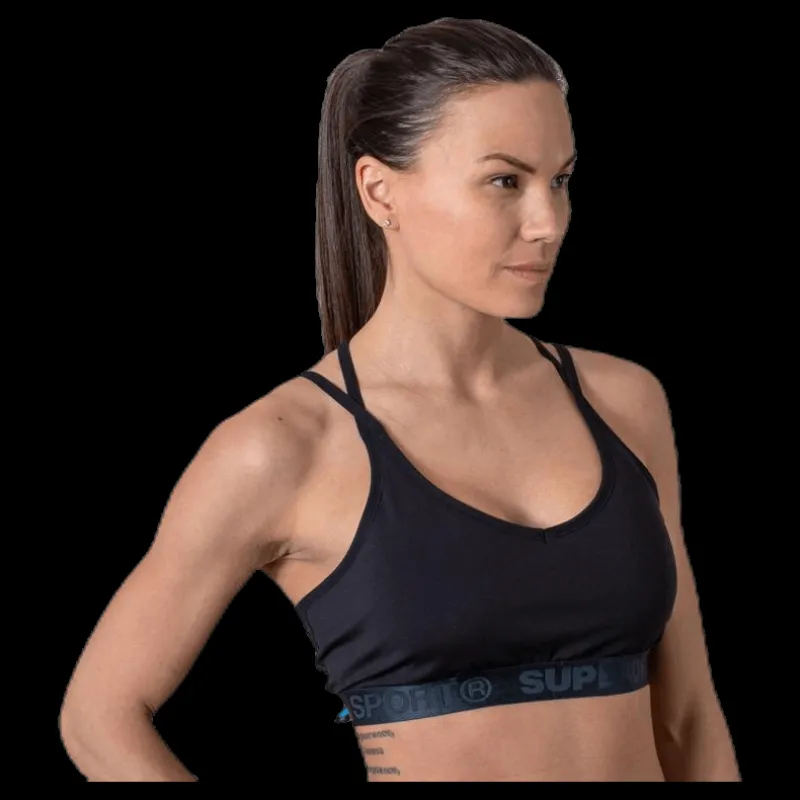 Outlet Superdry Studio Strappy Bra Black Svart