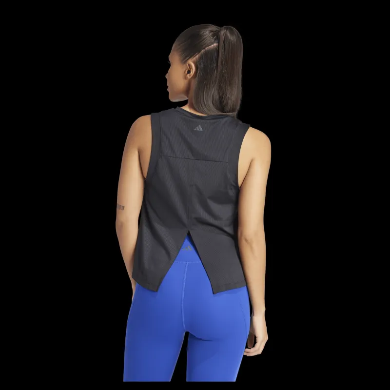 adidas Studio Tank Top Black / Grey Six Svart Discount