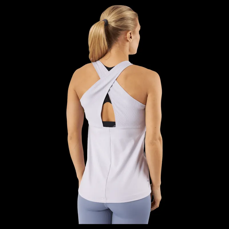 Hot adidas Studio Tank Top Sildaw/White Vit