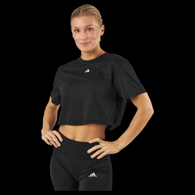adidas Studio T-Shirt Black Svart Hot