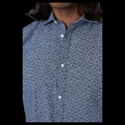 Outlet Jack & Jones Summer Blackpool Shirt S/S Blue Blå