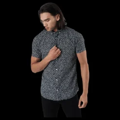 Online Jack & Jones Summer Print Shirt S/s Svart Grå