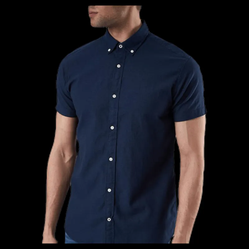 Discount Jack & Jones Summer Shirt S/S Blue Blå