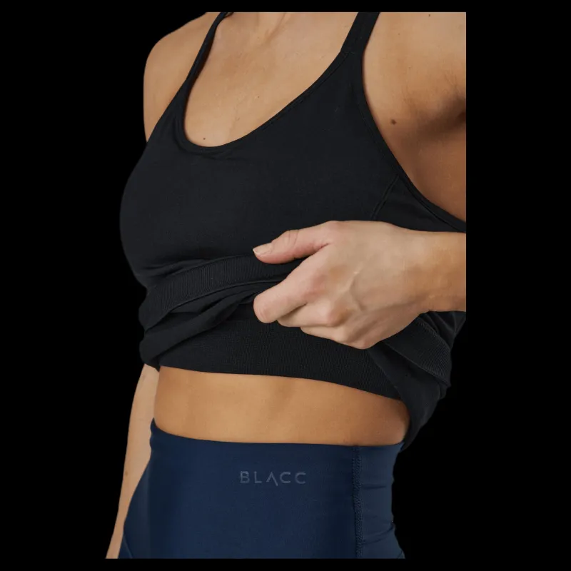 BLACC Sun Seamless Tank Top Black Svart Hot
