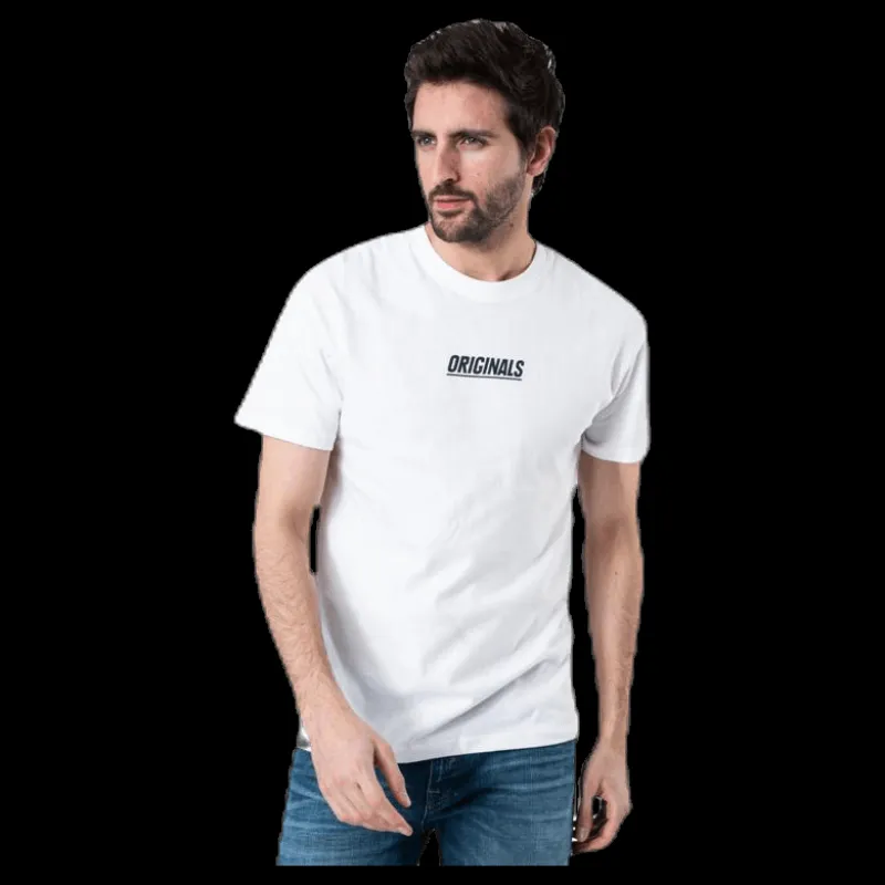 Outlet Jack & Jones Suns Tee Ss Crew Neck White Vit