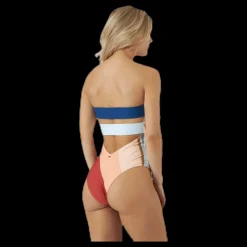 Rip Curl Sunsetters Block Swimsuit Pink Rosa Hot