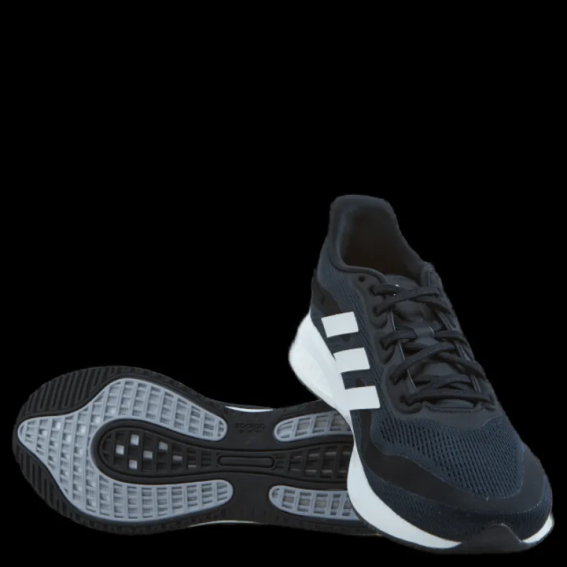 adidas Supernova Shoes Core Black / Cloud White / Halo Silver Svart New