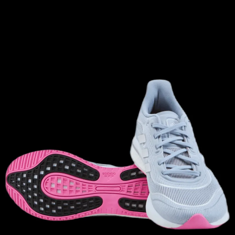 adidas Supernova Shoes Halo Silver / Cloud White / Screaming Pink Grå Clearance