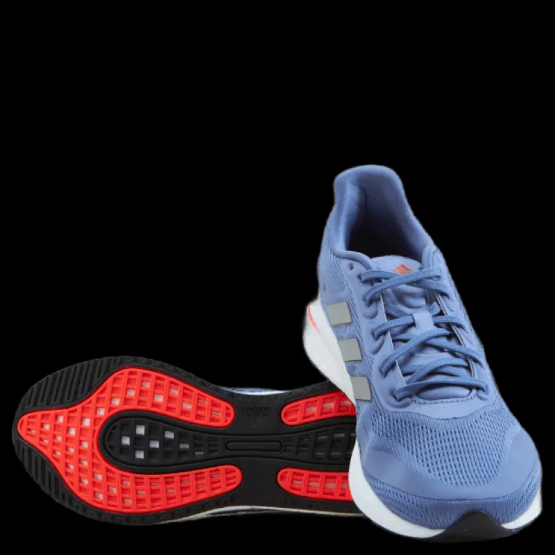 New adidas Supernova Shoes Orbit Violet / Silver Metallic / Solar Red Blå
