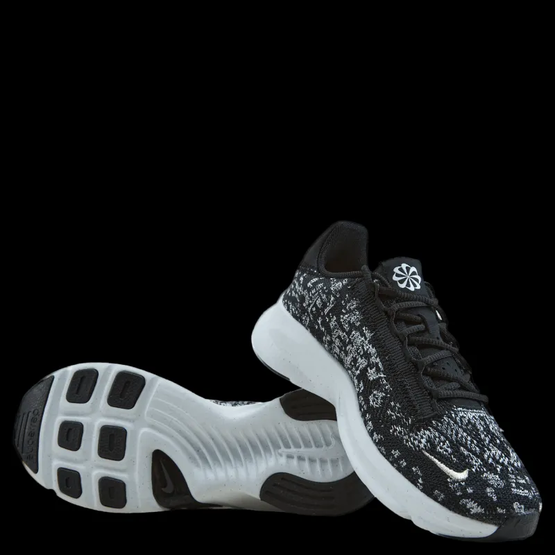 Nike SuperRep Go 3 Flyknit Next Nature Women's Training Shoes BLACK/METALLIC SILVER-WHITE Flerfärgad Clearance