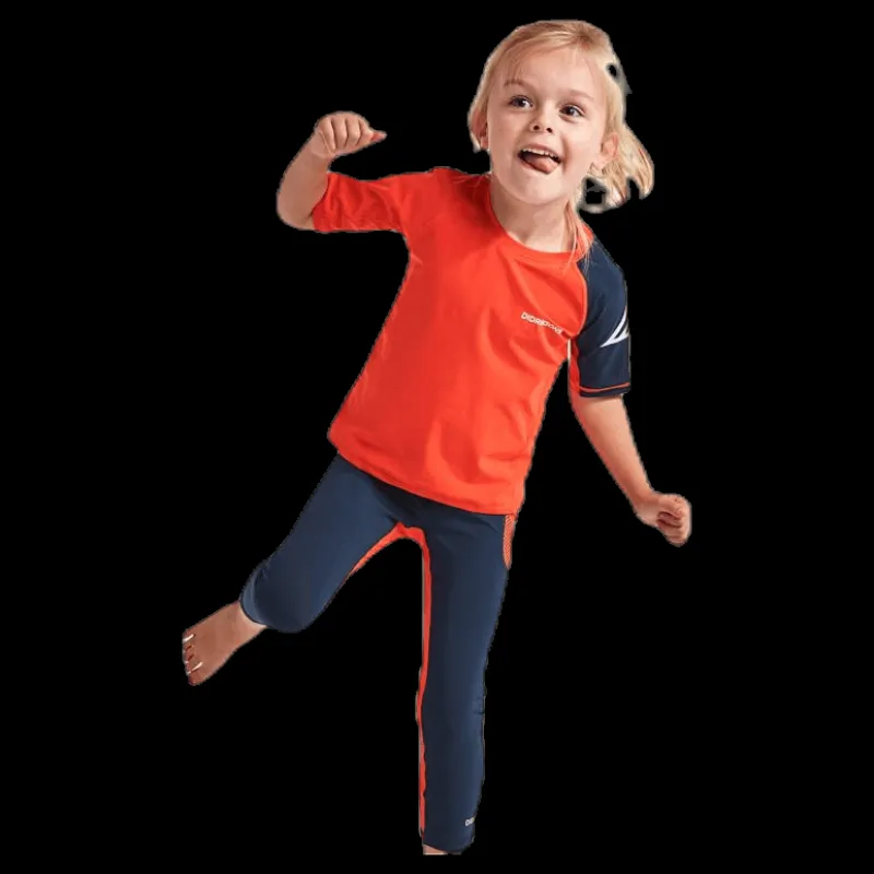 Didriksons Surf Kids SS UV Top Orange New