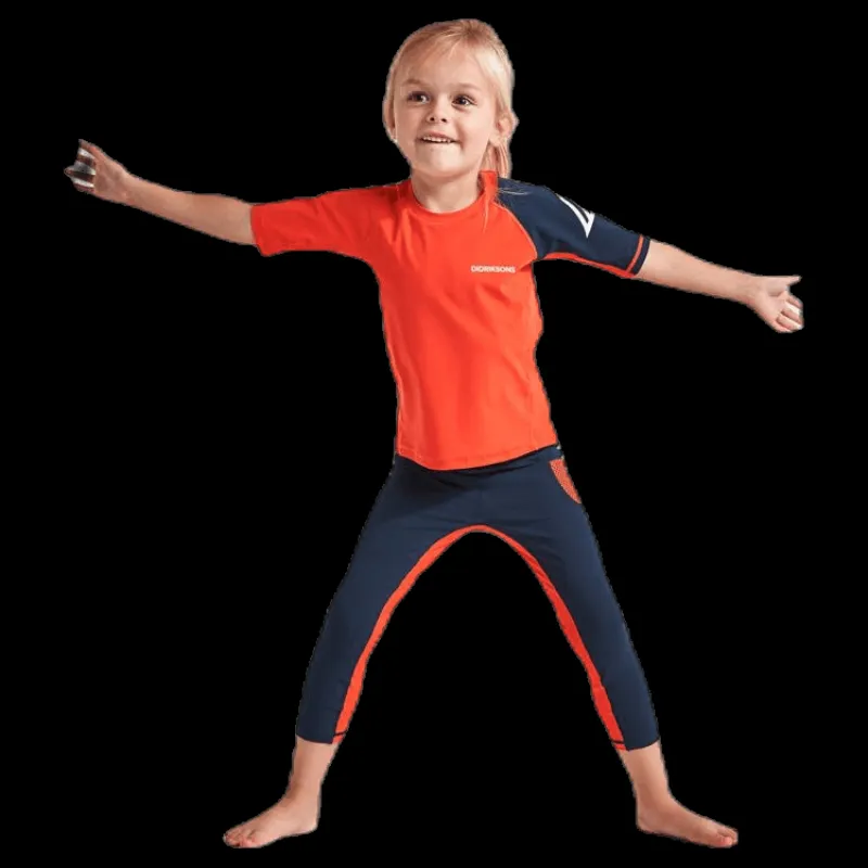 Didriksons Surf Kids SS UV Top Orange New
