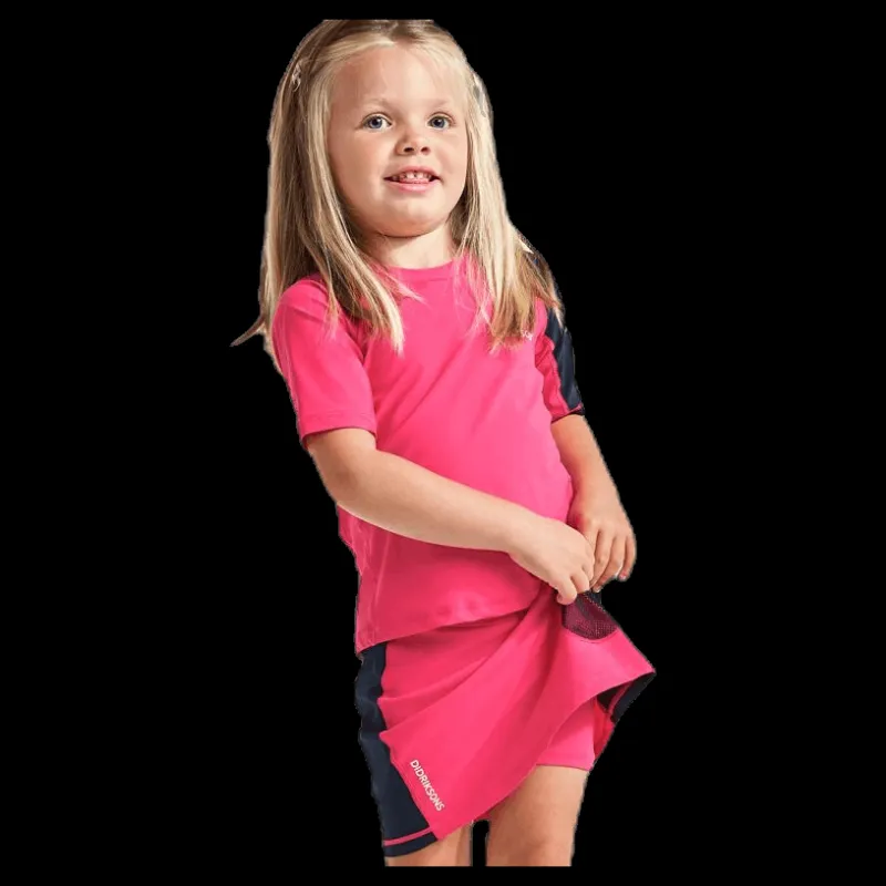 Best Didriksons Surf Kids SS UV Top Pink Rosa