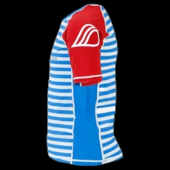 Didriksons Surf Shortsleeve UV Top Blue/Red Blå och Röd Sale