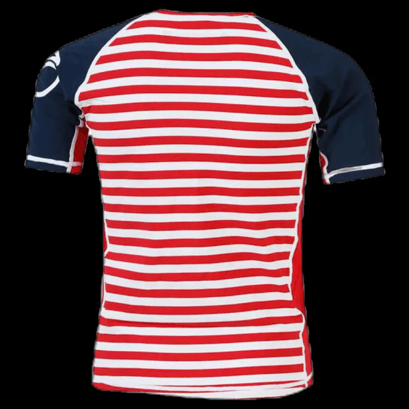 Didriksons Surf Shortsleeve UV Top Blue/Red Blå och Röd Online