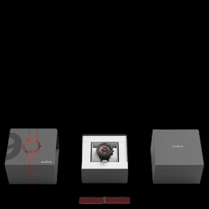 Outlet Suunto 9 G1 Baro Black/Red Svart och Röd