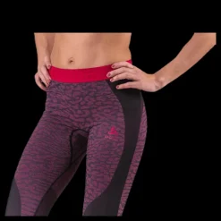 Discount Odlo Suw Bottom Pant Performance Blackcomb Pink/Black Rosa och Svart