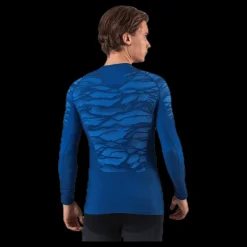 Odlo Suw Top Crew Neck L/S Performance Blackcomb Blue Blå Clearance