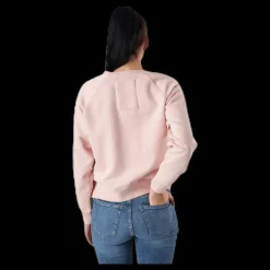 Svea Embo Crew Neck Pink Rosa Discount
