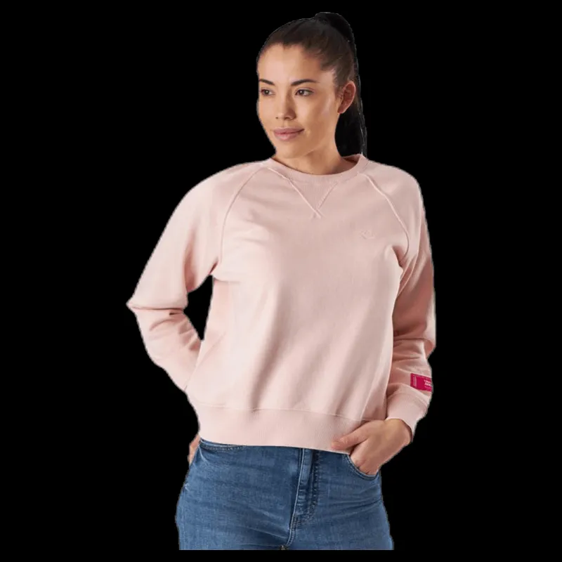 Svea Embo Crew Neck Pink Rosa Discount