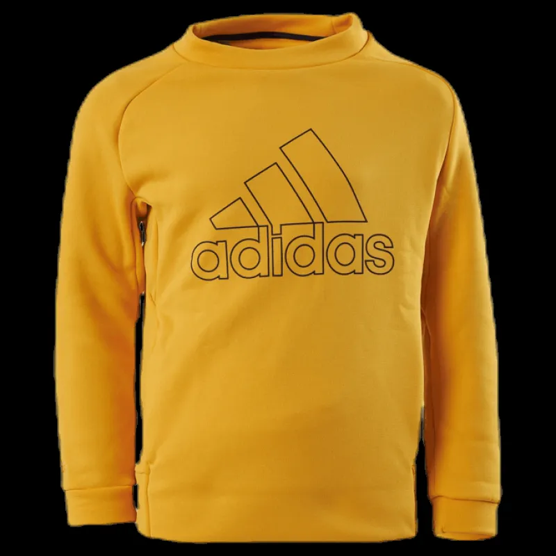 New adidas SW Crew Junior Yellow Gul