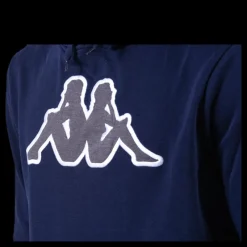 Kappa Sweat Hood, Logo Airiti Blue Blå