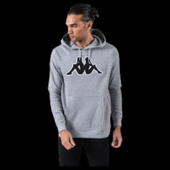 Clearance Kappa Sweat Hood, Logo Airiti Grey Grå