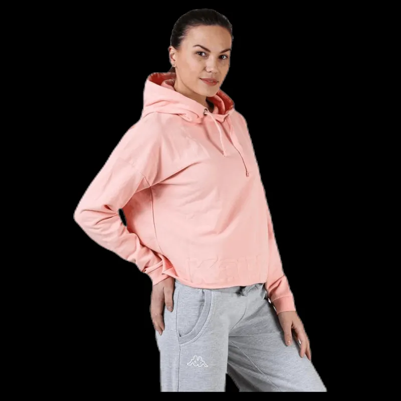 Discount Kappa Sweat Hood, Logo Biba Pink Rosa
