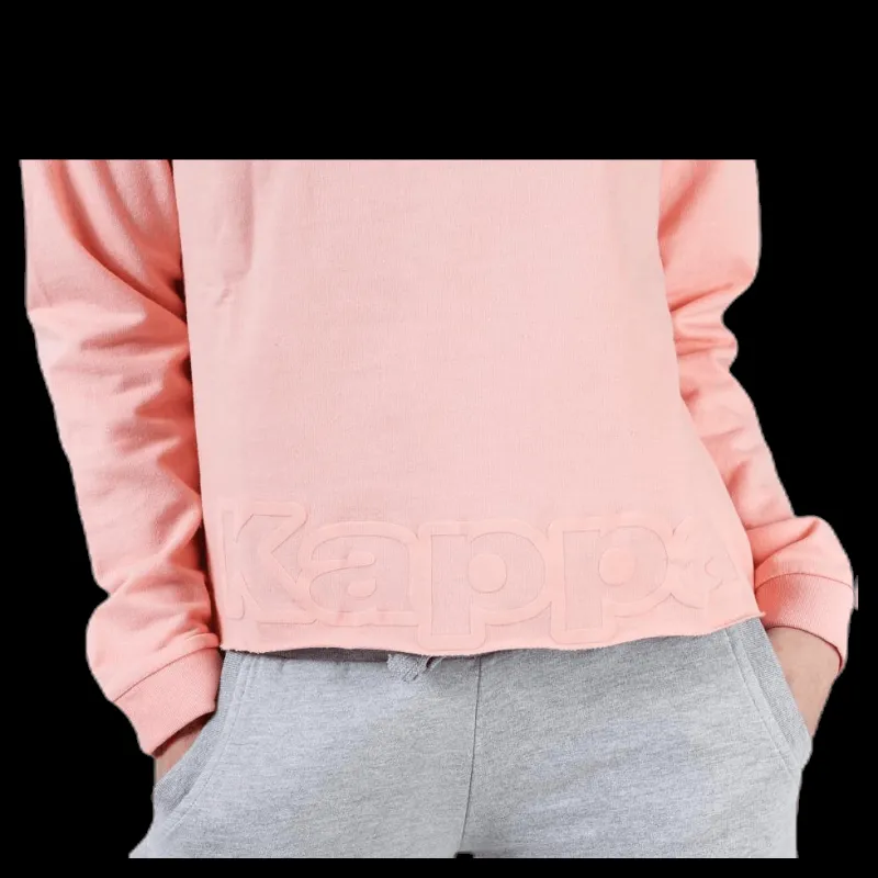 Discount Kappa Sweat Hood, Logo Biba Pink Rosa